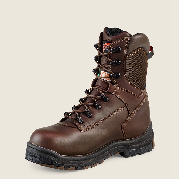 Red Wing Safety Boots Black/Brown - Red Wing Mens King Toe® - 8-inch Insulated Waterproof Csa Toe -